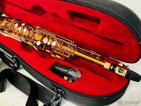 Predám nový B- soprán saxofón kópia-Henri Selmer, farba kráľ - 12