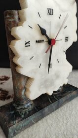 Hodiny mramorové sloupové krbové Bonn ULS Germany - 12