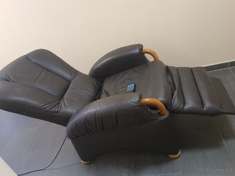 LUXUS relax kůže TV křeslo el.polohování - 12