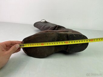 Stará Četnická bota - vysoká, kožená, číslovaná - 12