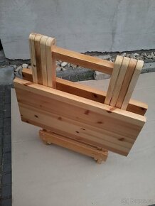 Prodám skládací stůl ze dřeva - 12