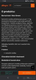 Autosedačka Maxi Cosi Coral 360 - 12