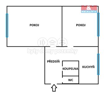Prodej bytu 2+1,55m², pozemek 3068m², Štramberk,ul. Nádražní - 12