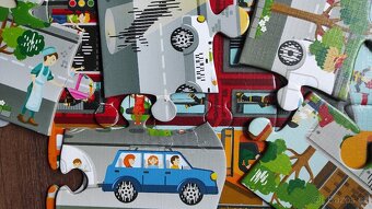 4x dětské puzzle Ravensburger, Hape, Trefl (Tlapková patrola - 12