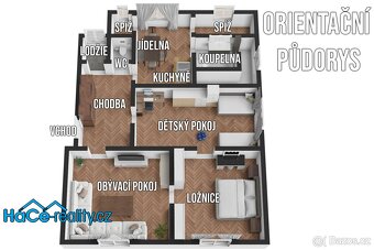 Prodej byty 3+1, 108 m2 - Kostelec nad Orlicí, ev.č. 00105 - 12