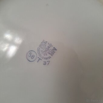 Porcelán starožitný nábytek sklo czechoslovakia - 12