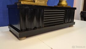 Starožitné čtvrťové sloupkové hodiny Biedermeier 19 st. 6877 - 12