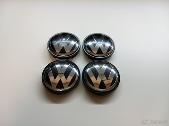 Středové krytky Vw, 56x52mm chrom logo - 12