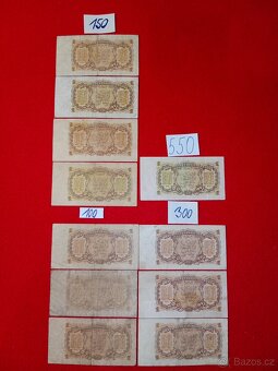 Československé bankovky - čtvrtá část ceny za ks a na fotu - 12