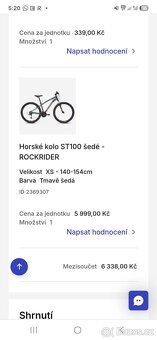 Dětské  kolo xs Rockrider XS - 12