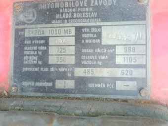 Škoda 1000 mb žábrovka - 12