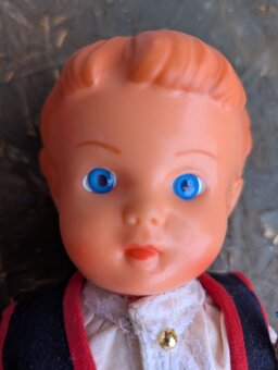 Vintage panenky v kroji, Gumotex, krojovaný pár. - 12