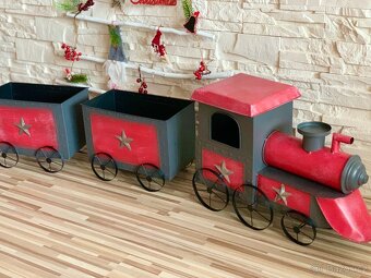 Vánoční dekorace vlak 115cm. - 12