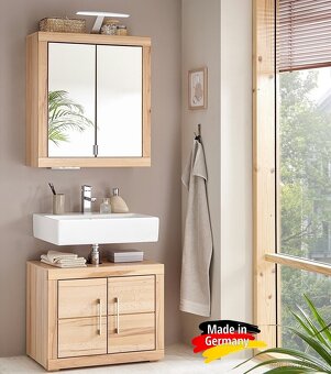 Koupelnová skříňka pod umyvadlo z masivu Buk Berlin - 12