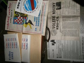 REVOLUCE, HAVEL, VOLBY, REKLAMNí TISKOVINY, STARÉ NOVINY - 12