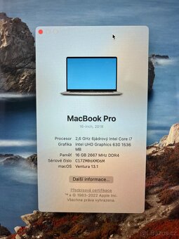 MacBook Pro 16" 2019 i7 / 16GB / 500GB / Pro 5300M - 12