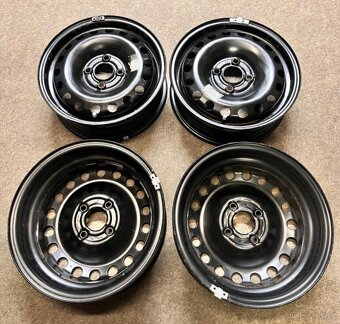 4x100 R14 plechové disky a Poklice originál VW Up - 12