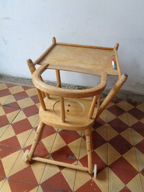 Retro jídelní židlička k renovaci - 12