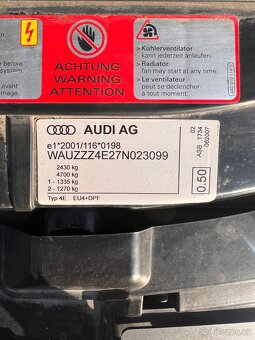 Prodám Audi A8 Quattro 3.0 TDI, 7/2007 - 12