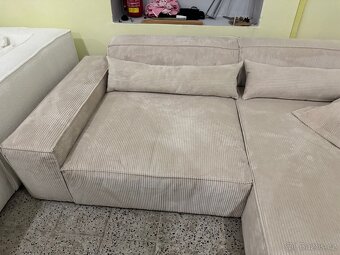 NOVÁ krásná Sedací souprava Sirpio manšetr Béžová - 12