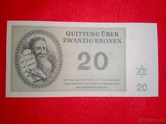 TEREZÍN bankovky židovkého ghetta 7 ks - kompletní - 12