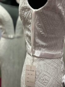 Bíle svatební šaty zn. Romantica velikost 36-38 - 12