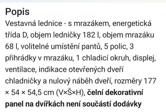 Vestavná kombinovaná lednice Whirlpool WHC18 T573 - 12