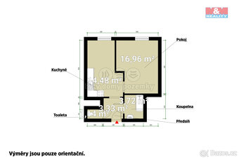 Pronájem bytu 2+kk, 43 m², Plzeň, ul. Masarykova - 12