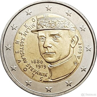 2 euro Slovensko pamětní mince 2009 - 2021 UNC, cena za 1 ks - 12