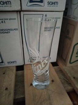 prodám  pivní sklenice nové - 12
