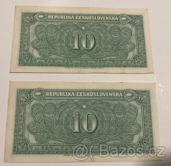 Bankovky 10 kčs bez data ( 1945 ) - 12