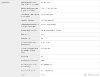 YAMAHA R-S500 Stereo FM/AM Receiver/ SUBWOOFER OUT - 12