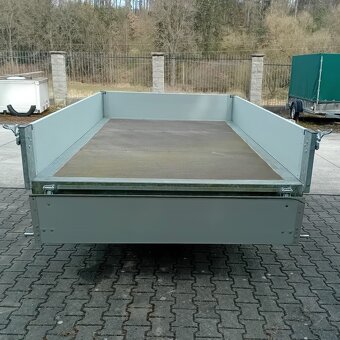 2700Kg 3-stran - hydralická sklopka 3,30m x1,76 ,ALU bočnice - 12