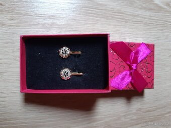 Luxusní pozlacené náušnice - 12