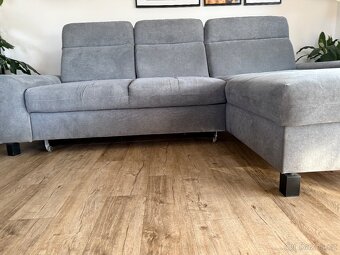 Rozkládací rohová sedací souprava - 12