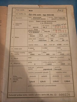 ČZ 175, 502, skůtr - prase s doklady - 12