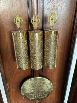 Třízávažové hodiny vídeňské baroko Gustav Becker. - 12