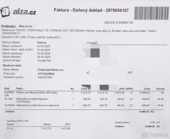 Střešní box Modula WeGo 500 bílý - zaruka - 12