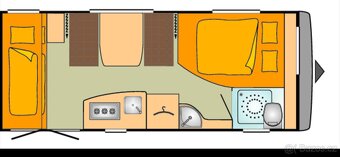 Karavan - Bürstner Flipper 495TK - palandy - 12
