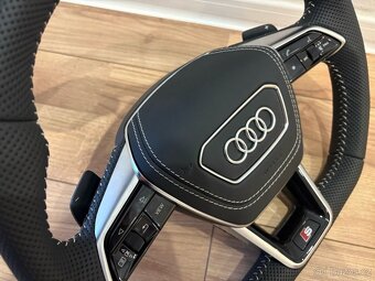 AUDI VOLANT kozeny zkoseny perforovana koža - 12
