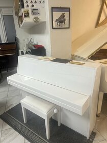 Bílé pianino Yamaha se zárukou, doprava zdarma. PRODÁNO. - 12