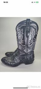 KOVBOJSKÉ BOTY 44 PRAVÝ ALIGÁTOR - 12