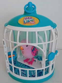 Hatchimals zvířátko + Little Live Pets-Ptáček s klecí - 12