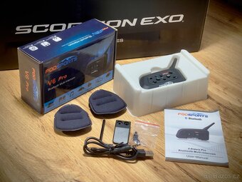 Přilba překlopná Scorpion EXO-Tech EVO Carbon XL + kom - 12