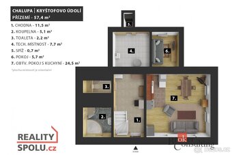 Prodej, domy/chalupa, 105 m2, 46001 Kryštofovo Údolí, Libere - 12