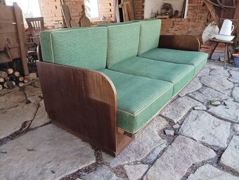PĚKNÝ VINTAGE ROZKLÁDACÍ FUNKCIONALISTICKÝ GAUČ TON HALABALA - 12