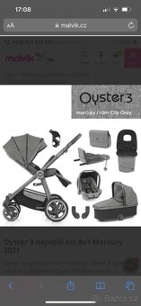Kočárek zn. Qyster 3 Mercury - 12