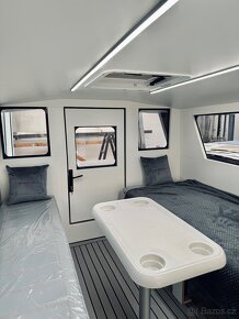Rybářská loď hliníková s kajutou, prodej, na míru, nová - 12