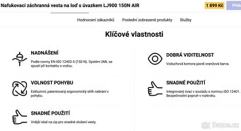 (NOVA) TRIBORD Záchranná vesta LJ 150 Air černá DECATHLON - 12