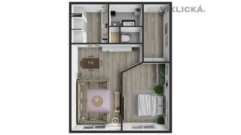 Pronájem bytu 2+kk, 43 m2, Praha-Bohnice - 12